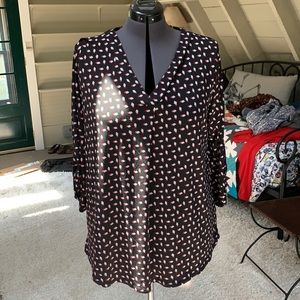 Black blouse, Stitch Fix, great drape, NWT!